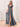 Ruffle Sleeve Square Chiffon Long Bridesmaid Dress - Grey