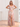 Ruffle Sleeve Square Floral Chiffon Long Bridesmaid Dress - Dusty Rose Floral