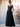 Square A-Line Chiffon Bridesmaid Dress With Bows - Navy Blue