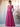 Square A-Line Chiffon Bridesmaid Dress With Bows - Hot Pink