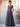 Square A-Line Chiffon Bridesmaid Dress With Bows - Stormy Blue