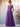 Square A-Line Chiffon Bridesmaid Dress With Bows - Purple