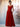 Square A-Line Chiffon Bridesmaid Dress With Bows - Red