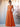 Square A-Line Chiffon Bridesmaid Dress With Bows - Orange