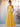 Square A-Line Chiffon Bridesmaid Dress With Bows - Mustard Yellow