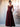 Square A-Line Chiffon Bridesmaid Dress With Bows - Burgundy