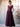 Square A-Line Chiffon Bridesmaid Dress With Bows - Plum