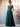 Square A-Line Chiffon Bridesmaid Dress With Bows - Teal