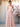 Floral Printing Square Chiffon Bridesmaid Dress With Bows - Pink Floral