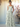 Floral Printing Square Chiffon Bridesmaid Dress With Bows - Sage Floral