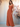Square Sheath Floor Length Bridesmaid Dress With Bow - Orange