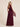 Cinnamon Rose Chiffon A-Line Square Neck Bridesmaid Dress with Scarf