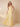 A-Line Chiffon Pleated Square Neck Bridesmaid Dress with Straps in Yellow