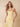 A-Line Chiffon Pleated Square Neck Bridesmaid Dress with Straps in Yellow