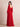 Square Neck Long Sleeve Chiffon Bridesmaid Dress with Slit