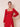Square Neck Long Sleeve Chiffon Bridesmaid Dress with Slit