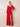 Square Neck Long Sleeve Chiffon Bridesmaid Dress with Slit