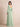 Square Neck Long Sleeve Chiffon Bridesmaid Dress with Slit in Sage Green