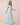 sky blue short sleeve bridesmaid dress