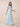 sky blue short sleeve bridesmaid dress