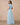 long chiffon sky blue bridesmaid dress