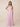 Chiffon Ruched Corset Scoop Neck Bridesmaid Dress with Spaghetti Strap in Dusty Pink