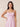 Chiffon Ruched Corset Scoop Neck Bridesmaid Dress with Spaghetti Strap in Dusty Pink