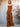 Strapless Sheath Long Bridesmaid Dress With Ruffle - Burnt Orange