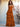 Layered Strapless A-Line Chiffon Bridesmaid Dress - Burnt Orange