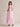 Chiffon Ruffled A-Line Strapless Bridesmaid Dress with Scarf in Pink