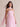 Chiffon Ruffled A-Line Strapless Bridesmaid Dress with Scarf in Pink