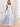 Tank Top A-Line Floral Printing Chiffon Long Bridesmaid Dress - Baby Blue Floral