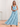 Tank Top A-Line Floral Printing Chiffon Long Bridesmaid Dress - Blue Floral