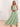 Tank Top A-Line Floral Printing Chiffon Long Bridesmaid Dress - Sage Floral
