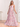 Tank Top A-Line Floral Printing Chiffon Long Bridesmaid Dress - Pink Floral