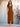 Tank Top Pleats Ankel Chiffon V-Neck Bridesmaid Dress - Burnt Orange