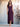 Tank Top Pleats Ankel Chiffon V-Neck Bridesmaid Dress - Plum