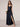 V-Neck A-Line Ankel Bridesmaid Dress With Split - Navy Blue