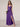 V-Neck A-Line Ankel Bridesmaid Dress With Split - Purple