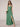 V-Neck A-Line Ankel Bridesmaid Dress With Split - Eucalyptus