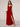 V-Neck A-Line Ankel Bridesmaid Dress With Split - Red