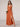 V-Neck A-Line Ankel Bridesmaid Dress With Split - Orange