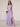 V-Neck A-Line Ankel Bridesmaid Dress With Split - Lilac