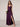 V-Neck A-Line Ankel Bridesmaid Dress With Split - Plum
