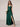 V-Neck A-Line Ankel Bridesmaid Dress With Split - Teal
