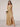 V-Neck A-Line Ankel Bridesmaid Dress With Split - Gold