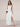 V-Neck A-Line Ankel Bridesmaid Dress With Split - White