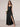 V-Neck A-Line Ankel Bridesmaid Dress With Split - Black