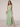 V-Neck A-Line Ankel Bridesmaid Dress With Split - Mint Green