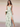 Floral Printing V-Neck A-Line Ankle Bridesmaid Dress With Split - Sage Floral